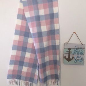 Pink and blue scarf